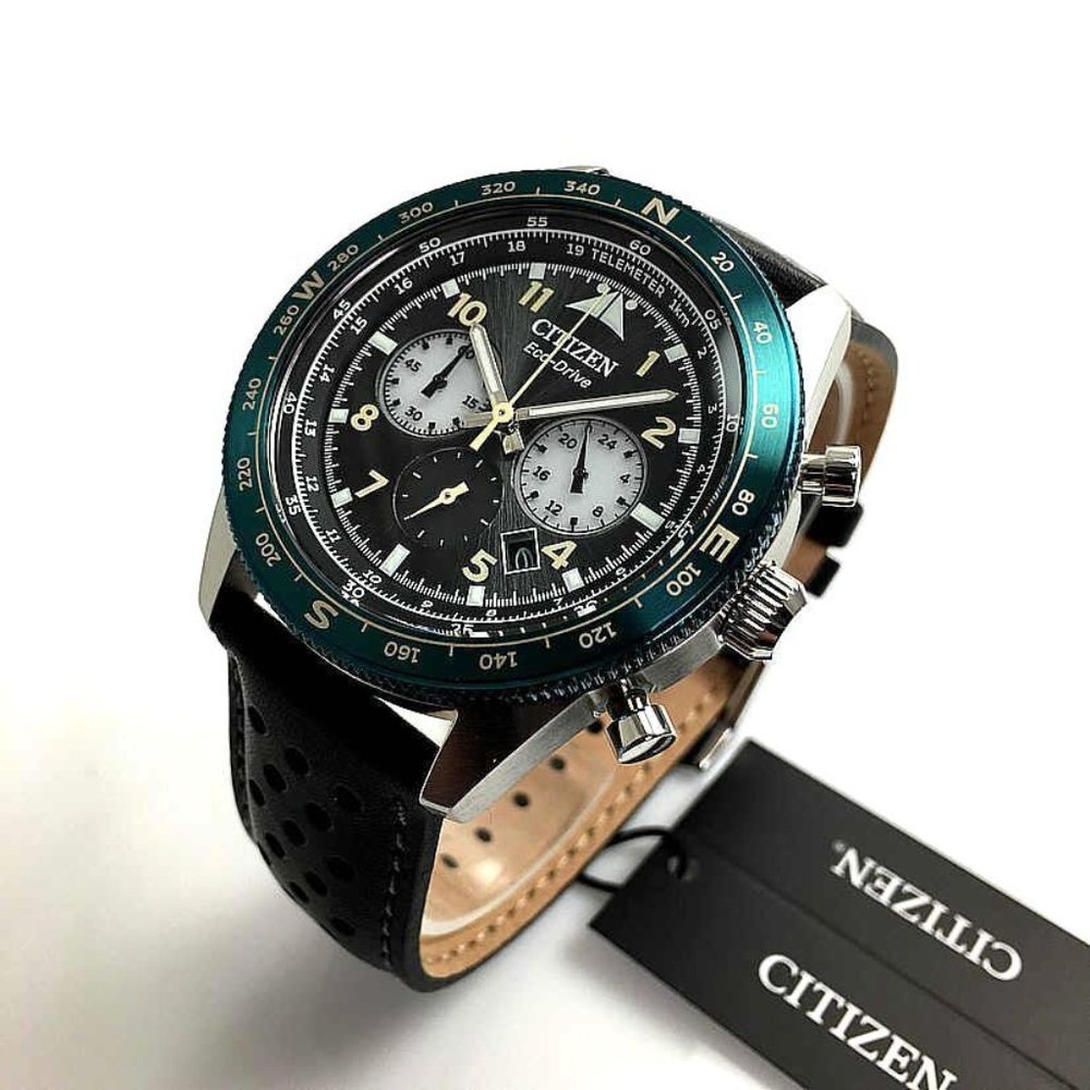 Citizen Men's Force Leather Strap Watch